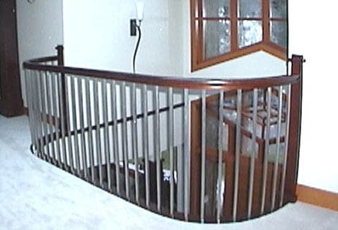 antique-style stair railing